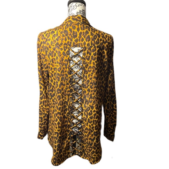 Niki Minaja leopard print top size L - Picture 5 of 5